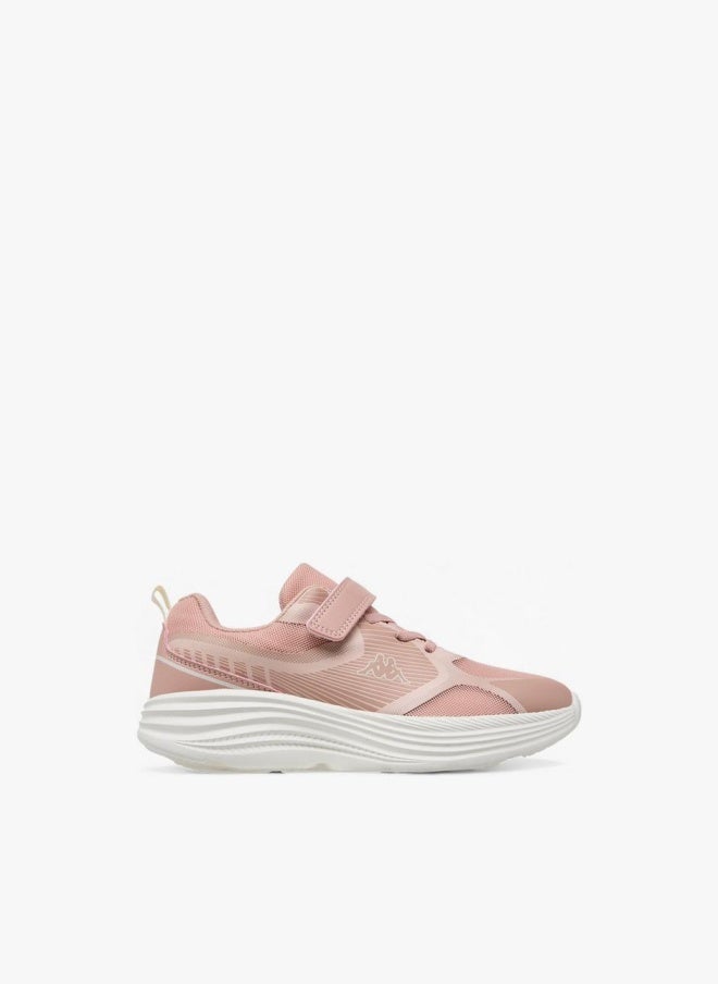 Kappa Girls' Printed Sports Shoes with Hook and Loop Closure - Image 3