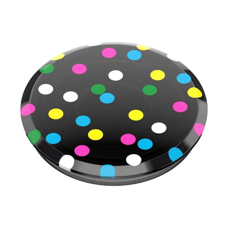 PopSockets Translucent Phone Grip with Expanding Kickstand, PopSockets for Phone, Translucent PopGrip - Black Disco - Image 3