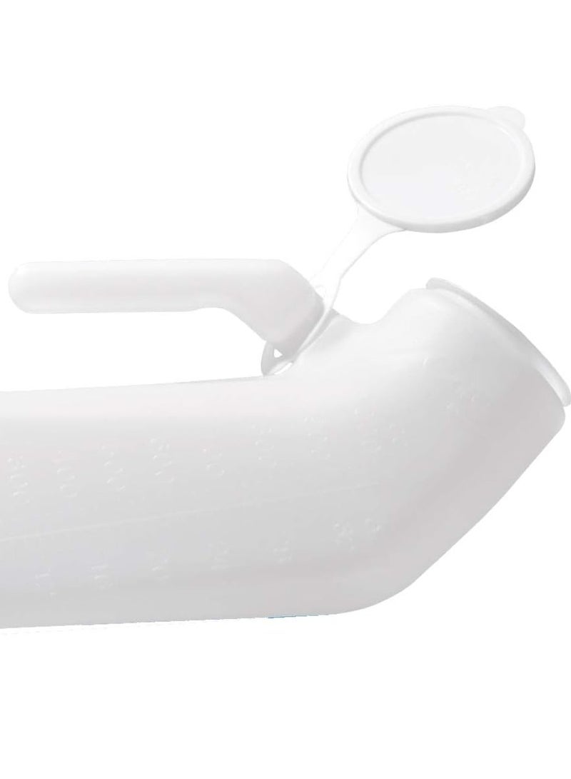 HarabiMed Male Urinal Bottle 1000ML with Secure Lid – Leak Proof Portable Urine Container for Elderly & Medical Use - Image 4