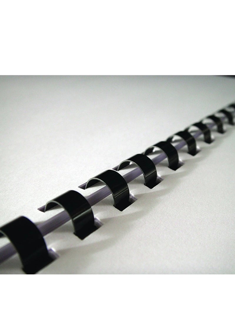 MASTER PLUS Comb Binding Spiral 8mm Plastic 50 Sheet 100pcs - Image 2