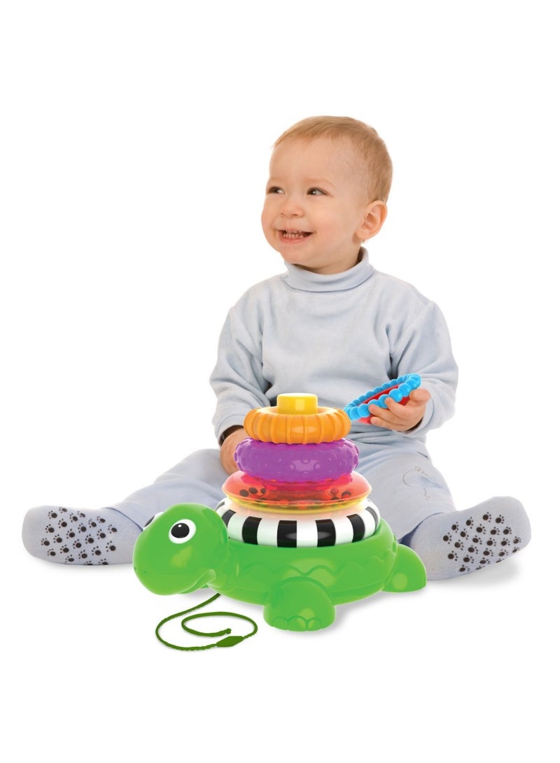 THE LEARNING JOURNEY EARLY LEARNING! PULL ALONG STACKING TURTLE - Image 2