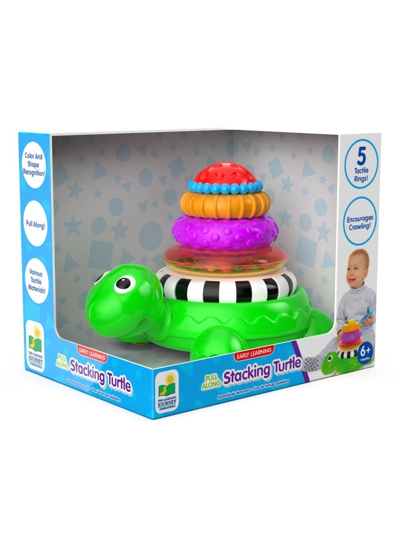 THE LEARNING JOURNEY EARLY LEARNING! PULL ALONG STACKING TURTLE - Image 1