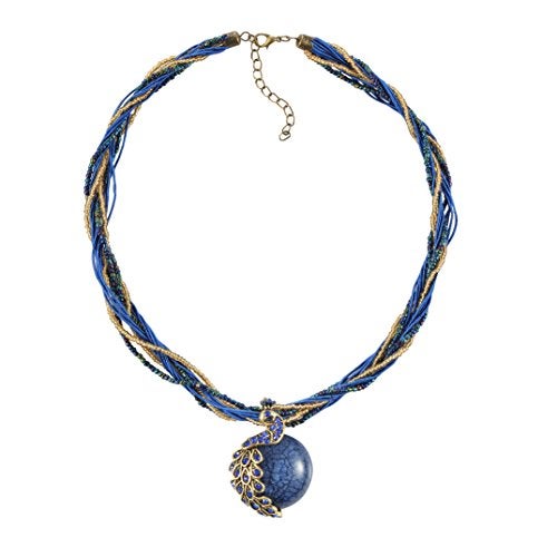 ZONMAN® Pretty Jewelry Retro Bohemia Style Pendant Opal Phoenix Peacock Necklace Best Gifts for Women (P2) - Image 2