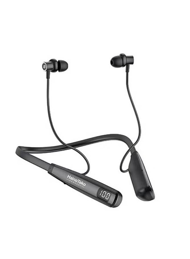Haino Teko HN 80 Wireless Bluetooth Neckband Earphon e – Premium Sound, Comfortable Fit, Long Battery Life, Easy Connectivity, Perfect for Music, Calls, and Active Lifestyles - Image 1