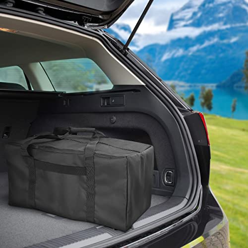 COOLBEBE 24x12x12 Inch Travel Duffle Bag (53L), Mid-Size Weekender for Overnight Trips, Camping, and Sports Gear Hauling, Water Resistant, Black - Image 4