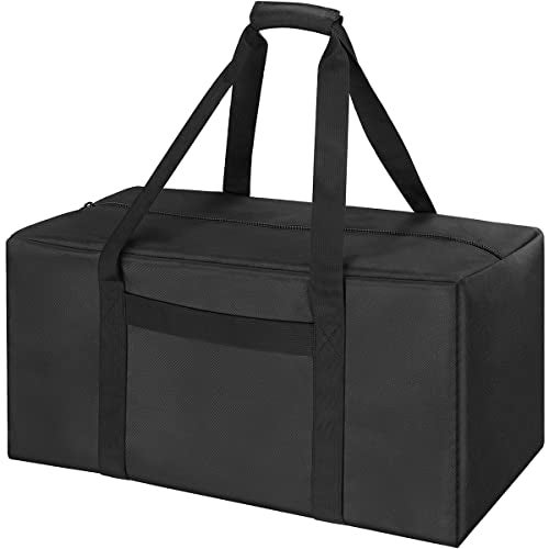 COOLBEBE 24x12x12 Inch Travel Duffle Bag (53L), Mid-Size Weekender for Overnight Trips, Camping, and Sports Gear Hauling, Water Resistant, Black - Image 1