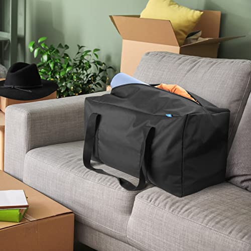 COOLBEBE 24x12x12 Inch Travel Duffle Bag (53L), Mid-Size Weekender for Overnight Trips, Camping, and Sports Gear Hauling, Water Resistant, Black - Image 3