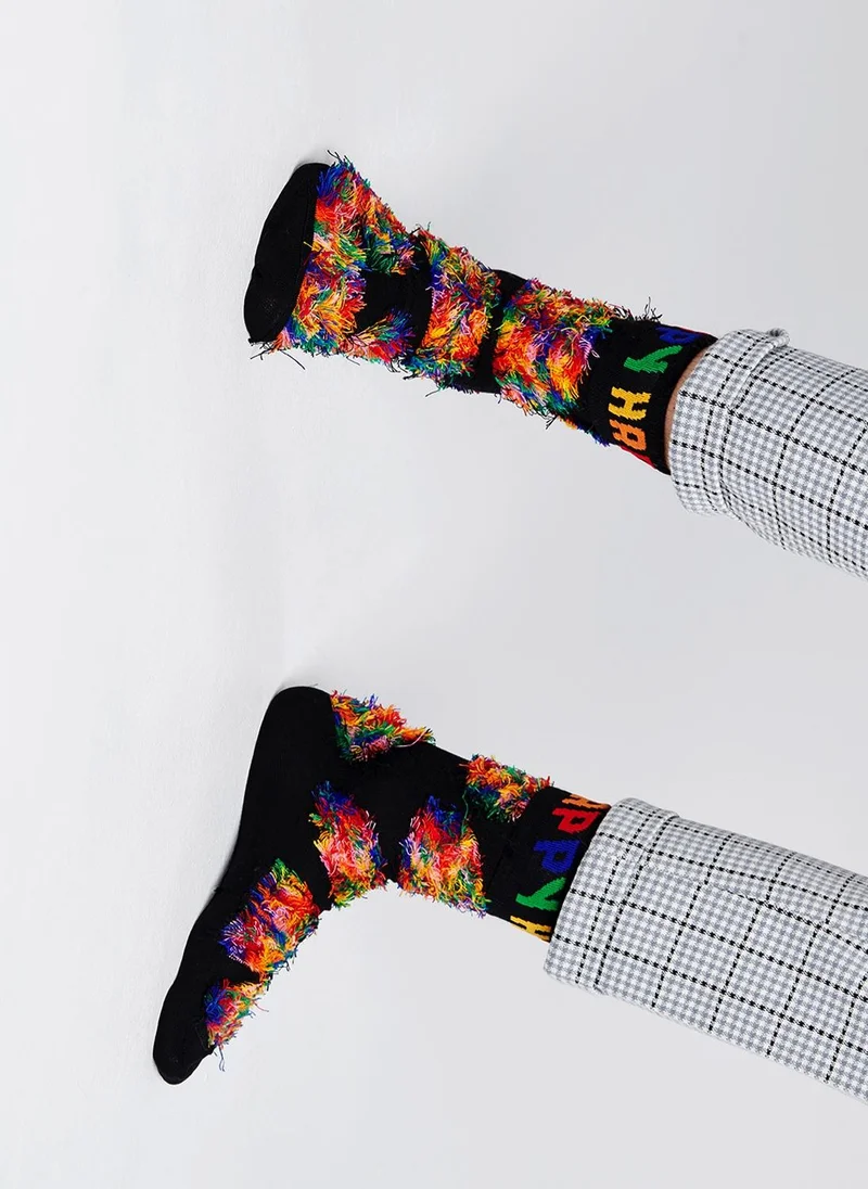 هابي سوكس LEO DOT SOCK أسود