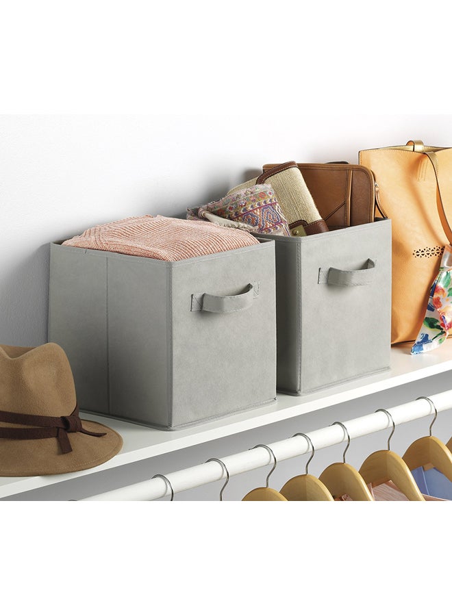 Whitmor, Gray, Collapsible Cubes, 10" L x 10" W x 10" H, Set of 2 - Image 2