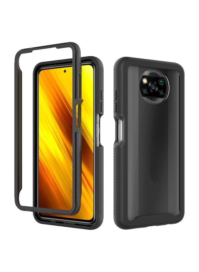 Case For Xiaomi Poco X3 NFC Starry Sky Solid Color Series Shockproof PC + TPU Protective Case