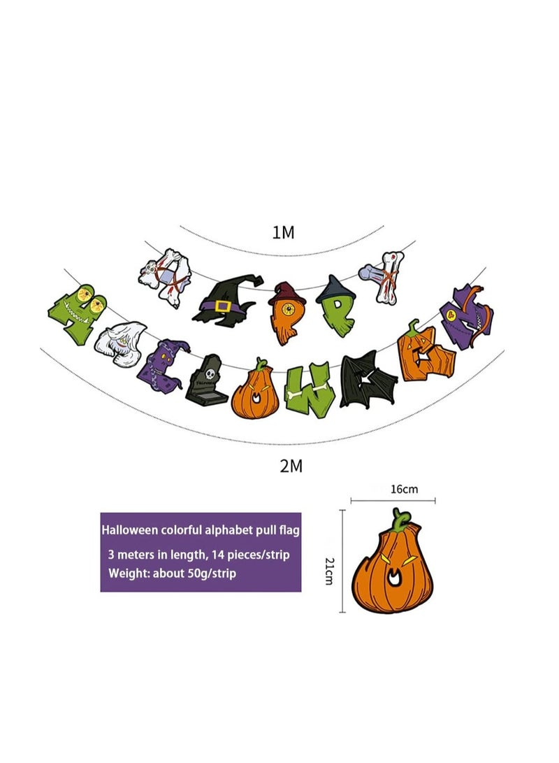 Halloween Decoration Balloons, Halloween Balloons Arch Decoration kit, Latex Balloons Spider Pumpkin Balloon Party Supplies, for Halloween Birthday Scary Party Decorations (D)  - Image 3