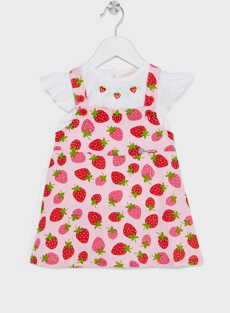 Nautinati Nauti Nati Multicolored Polka Dot Print A-Line Dress