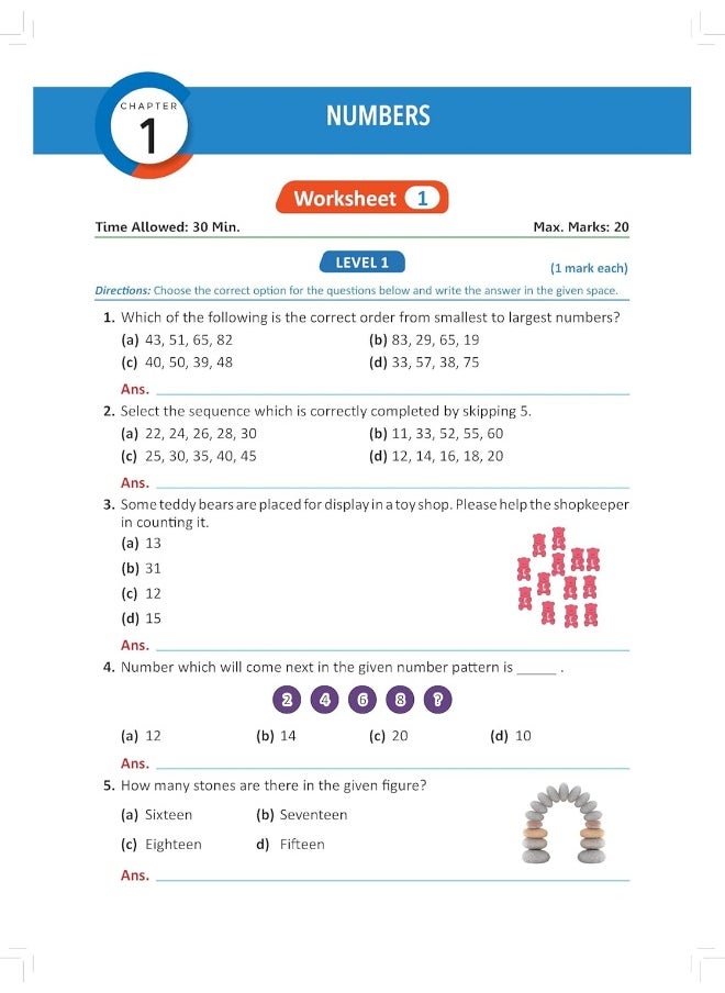 Oswaal One For All Olympiad Workbook Class 1 (Set of 3 Books) Maths, Science & English For 2024-25 Exam  - Image 4