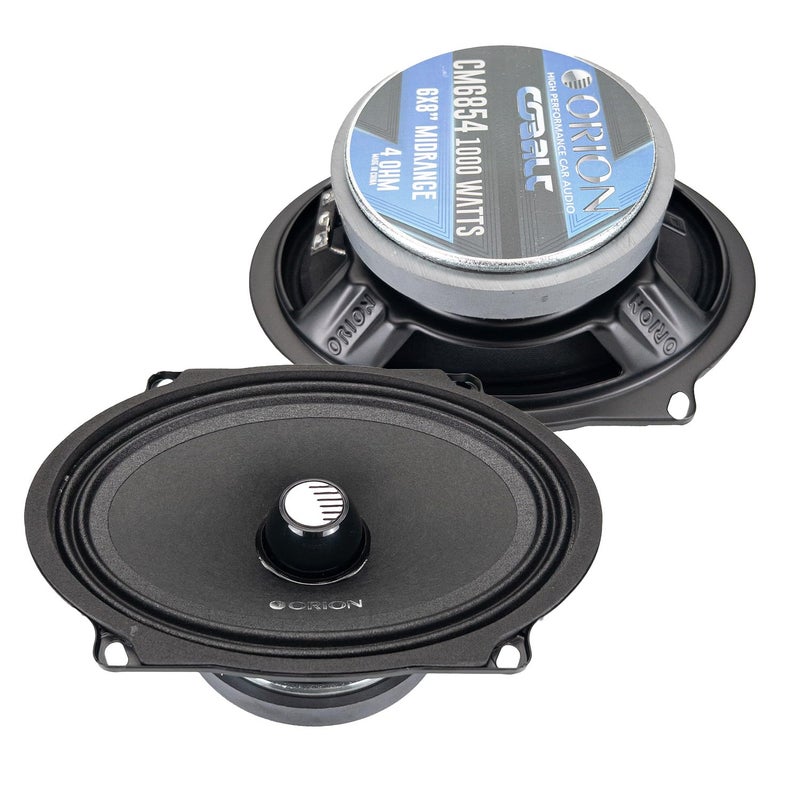 ORION Cobalt CM6854 High Efficiency 5x7 / 6x8 Mid-Range Bullet Loudspeakers, 1000W Max Power, 250W RMS, 4 Ohm, 1.5" Voice Coil - Pro Car Audio Stereo, Midrange Speakers (Pair) - Image 1