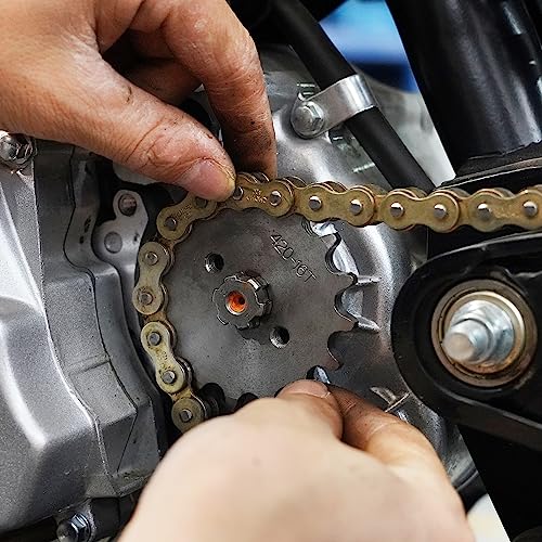 MTATCN 420 16T Front Sprocket, 17MM Motorcycle Sprocket for Baja DR50 DR70 DR90 SDG SSR 50cc 70cc 110cc 125cc 140cc 160cc TaoTao Roketa Coolster Sunl Lifan Chinese ATV Quad Dirt Bike - Image 3