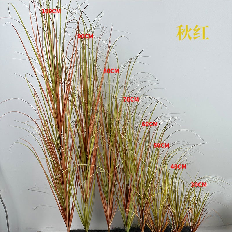 Generic Artificial Reed Onion Grass Home Yard Decor autumn color 