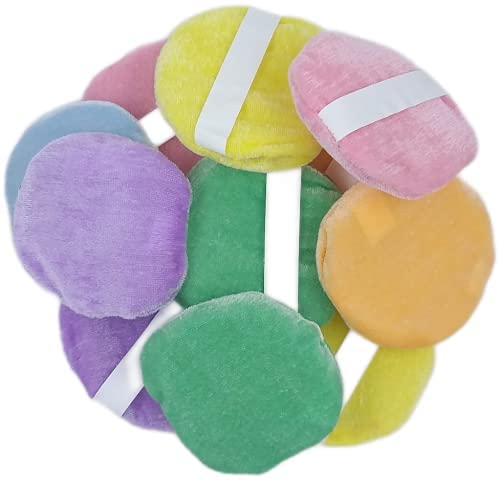 advancedestore Makeup Sponge Beauty Facial Kit Makeup Sponge Round Face Powder Pad Blending Sponge Puff Cotton Makeup Puff with Strap for Powder Foundation Loose Mineral Powder Body 8 PCS - Image 5