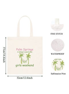 WCGXKO Weekend Gift Palm Springs Is Always A Good Idea Palm Springs Bachelorette Party Totes (Palm Springs1)  - Image 2