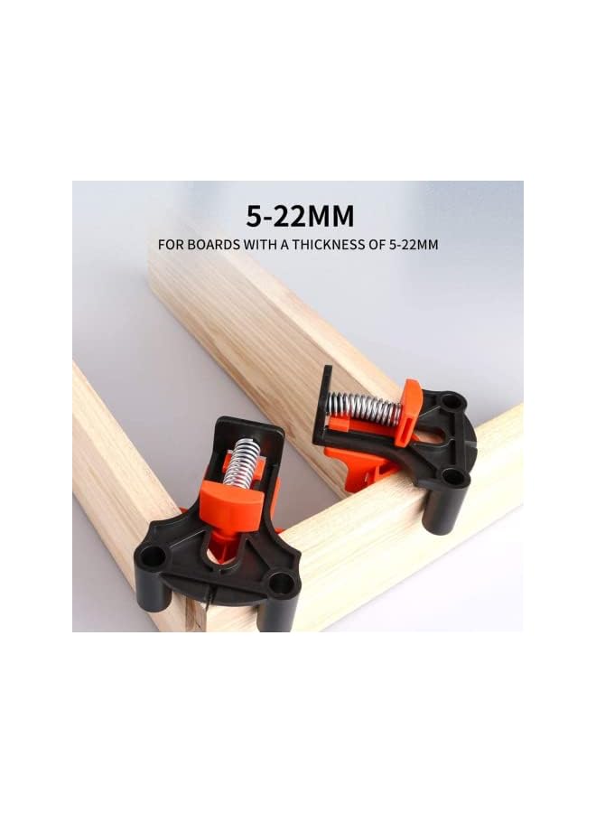promass Corner Clamps for Woodworking, 4 Pcs Corner Clip Fixe, 60/90/120 Degree Angle Wood Clamp Corner Clip Fixer Ruler Clamp, Adjustable Swing Corner Clamp for Woodworking Hand Tools - Image 5