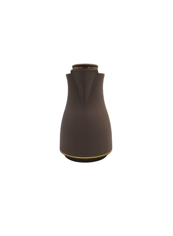 IDEAL PACK Luxury Arabic Coffee Thermos Flask – Brown & Gold Vacuum Insulated Coffee Pot for Arabic Coffee, Tea & Hot Beverages - Image 2