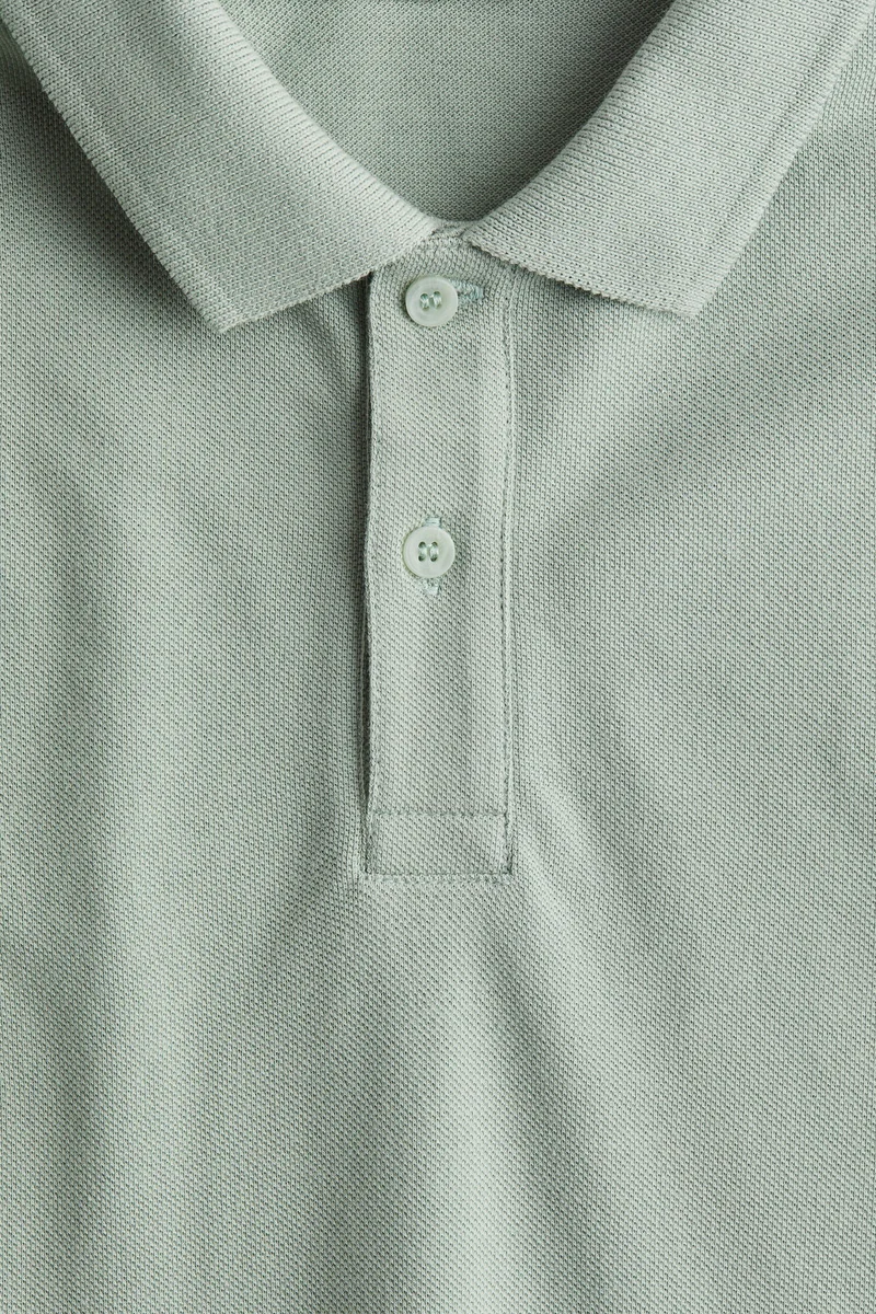 H&M Cotton piqué polo shirt