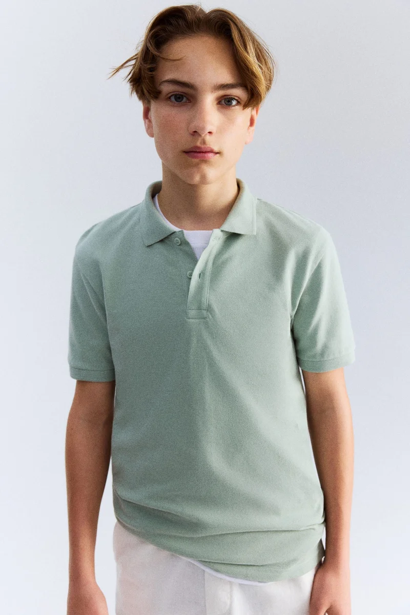 H&M Cotton piqué polo shirt
