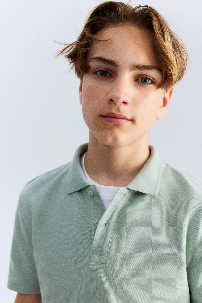 H&M Cotton piqué polo shirt