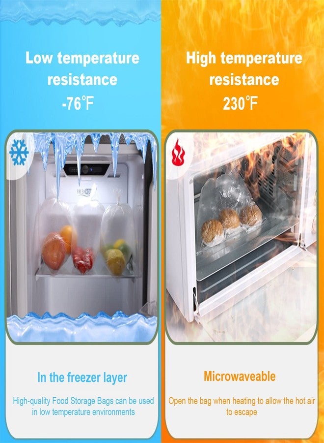 RyhamPaper Food Storage Bags, 1 Roll 12 x 16 Plastic Produce Bag on a Roll Fruits, Vegetable, Bread, Food Storage Clear Bags, 350 Bags - Image 5