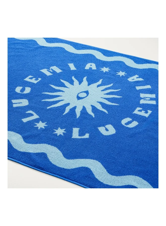 Zsa Zsa Zsu  Tabea Blue Beach Towel 90x150 cm. for Women | Best Price UAE