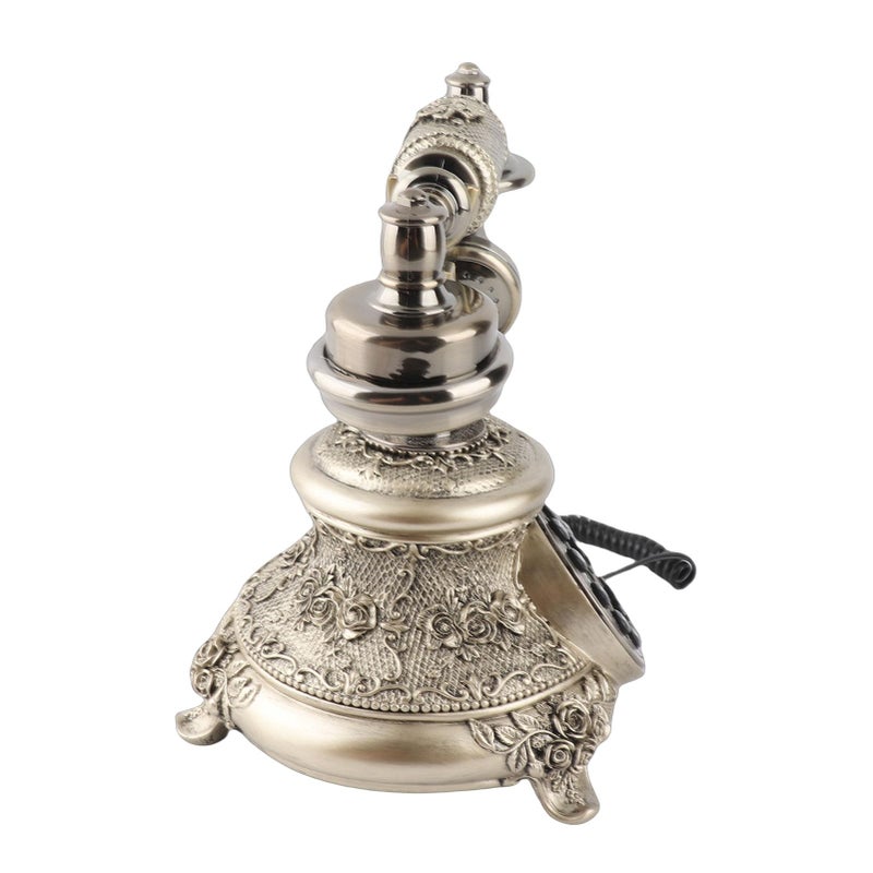 Retro Home Office Desk Phone Resin Material Automatic Caller ID Landline Telephone - Image 5