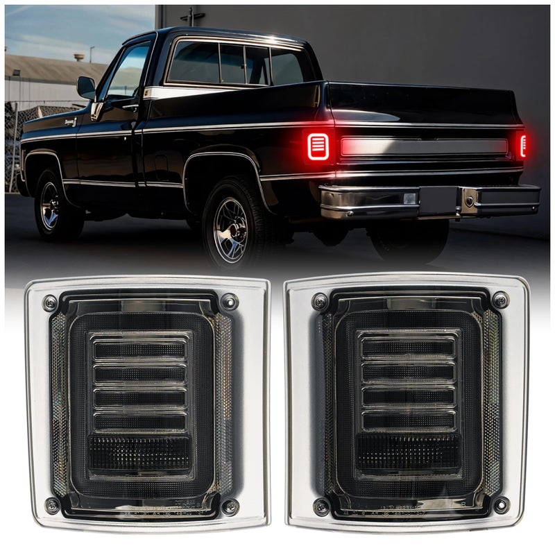 SHINEFIT Multifunctional Tail Lights Replacement for 19731987 Silverado Tahoe C10 C20 K10 K20 C1500 C2500 C3500 K1500 K2500 K3500 Truck 19731991 Suburban K5 Blazer - Image 2