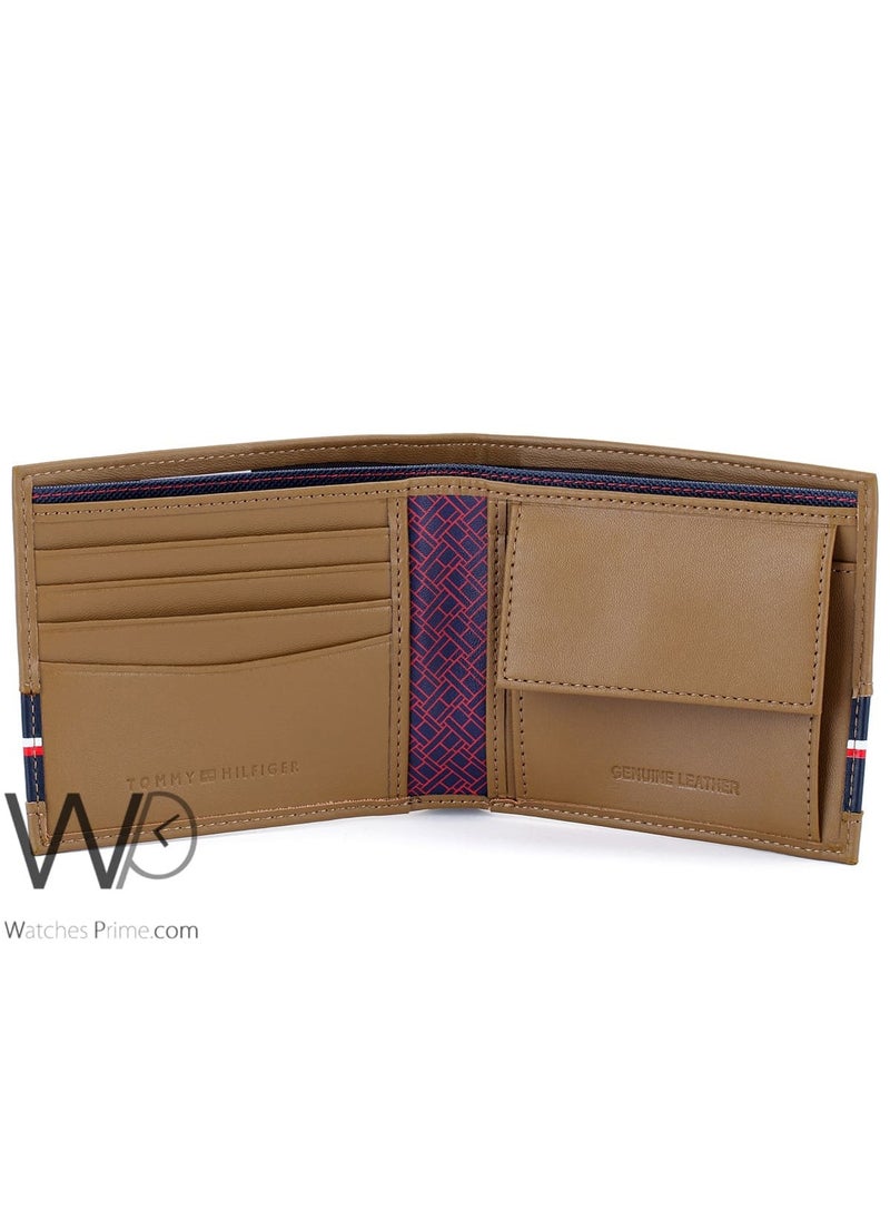 Tommy Hilfiger Plus Tommy Hilfiger's Original Natural Leather Purse for Men in Brown and Blue  - Image 4