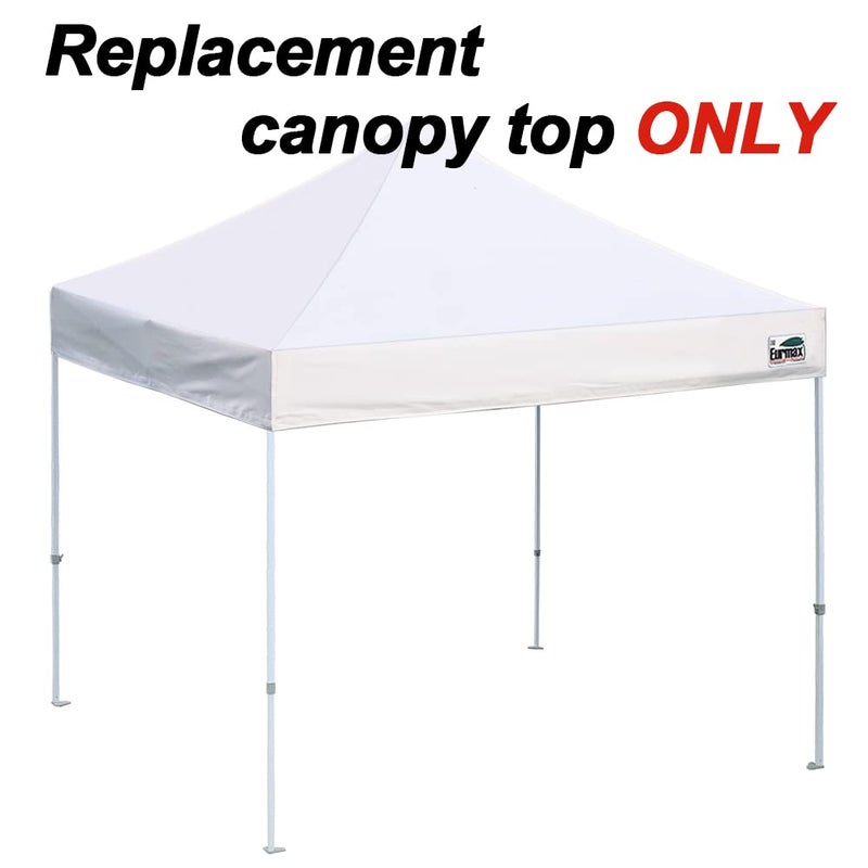 Eurmax USA New 10x10 Pop Up Canopy Replacement Canopy Tent Top Cover, Instant Canopy Top Cover ONLY, Choose 30 Colors,Bonus 4PC Pack Weight Bag (White) - Image 3