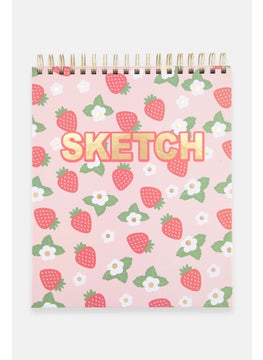 Paperbuzz Personalized Artist Sketchbook, Pink Combo  - Image 1
