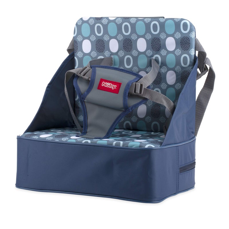 Nuby Easy Go Booster Seat - Travel Booster Seat for Babies and Toddlers - Holds Up to 35 Pounds - 9+ Months - Blue - Image 4