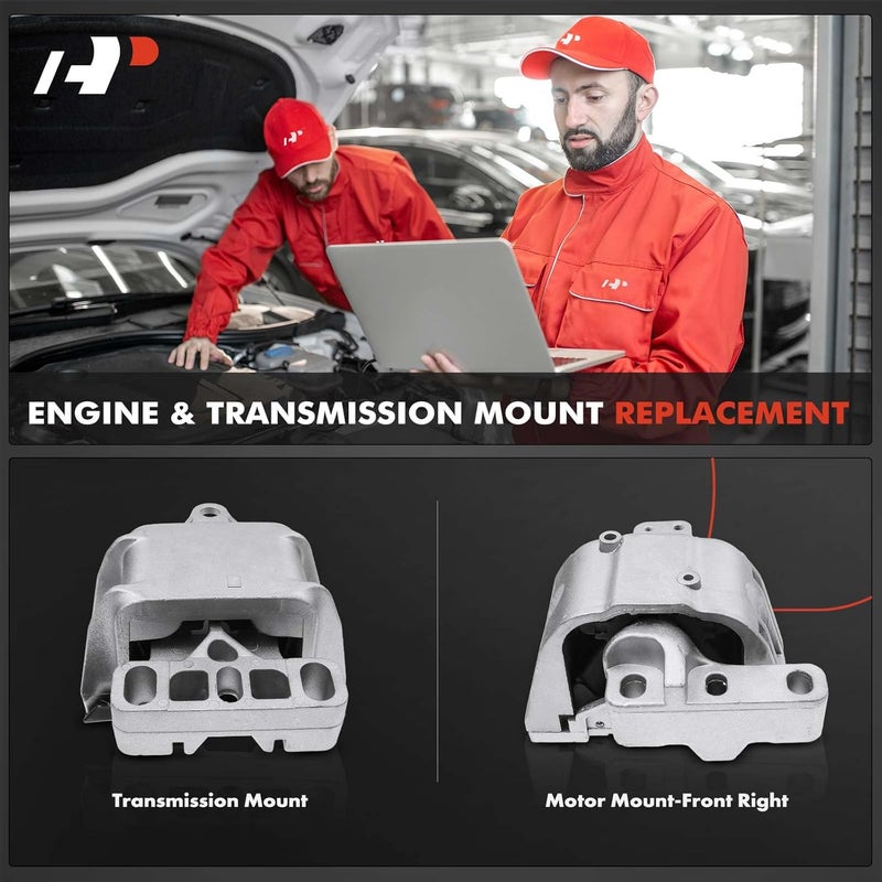 A-Premium Engine Motor Mount and Transmission Mount Set for Volkswagen Jetta, Golf, and Beetle - Image 2