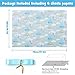 AirCool Its a Boy Wrapping Paper for Newborn baby boy Kids Light Blue Gift Wrap Paper6 Sheets Folded Flat 20x28 inches per Sheet with Ribbon for Baby Shower Birthday Celebration Gift Wrap - Image 4