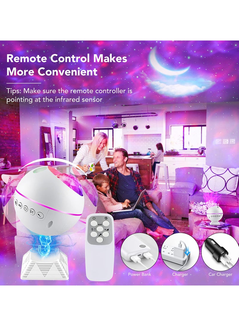 Loquat Star Projector Galaxy Night Light with Remote Control LED Lamp 360° Magnetic Base  - Image 3