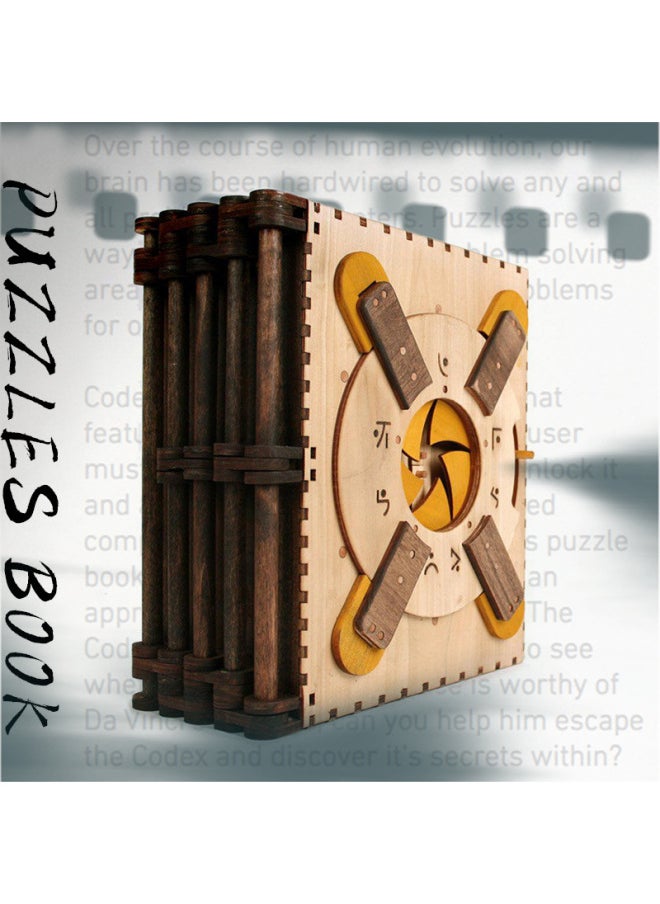 "Da Vinci Code Book" Puzzle Hot Puzzle Batch Discount Wooden Three-dimensional Puzzle Cross-border-Color:Net Shield Codename A  - Image 2