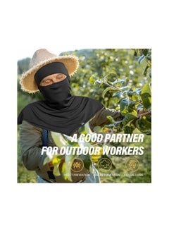 SYOSI 2 Pcs Balaclava Full Face Mask Summer for Sun Protection Breathable Long Neck Covers for Men Women Cycling Fishing  - Image 5