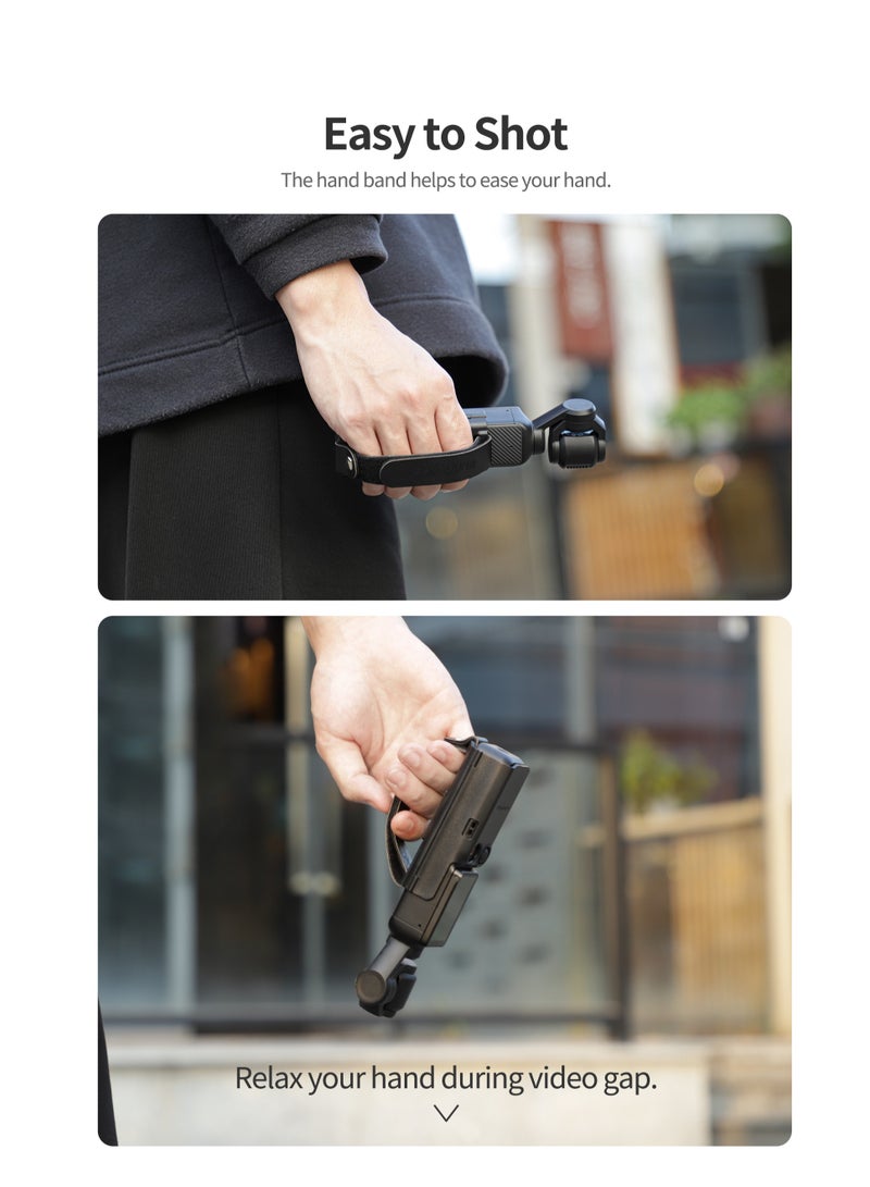 SUNNY LIFE For DJI Osmo Pocket 3 Accessories, Hand Band for Osmo Pocket 3 Protective Case Lanyard Expansion Frame Pocket 3 Extension Handle Cover  - Image 3
