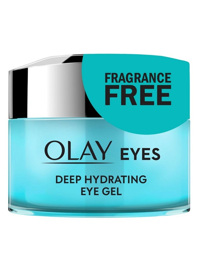 Olay Deep Hydrating Eye Gel with Hyaluronic Acid for Tired Eyes, Hydrating Gel, Cucumber, 0.5 Fl Oz - Image 1