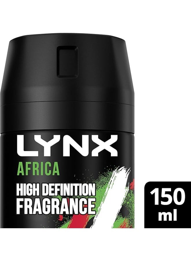 Lynx Africa 48 hours of odour-busting zinc tech Aerosol Bodyspray Deodorant to Finish Your Style, Fresh, 150 ml - Image 2