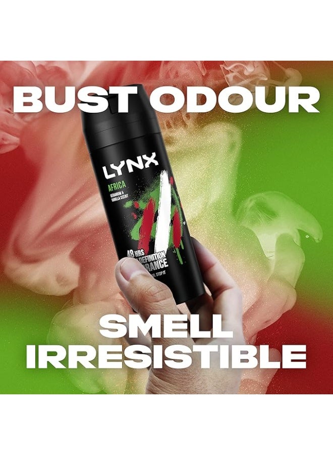 Lynx Africa 48 hours of odour-busting zinc tech Aerosol Bodyspray Deodorant to Finish Your Style, Fresh, 150 ml - Image 5