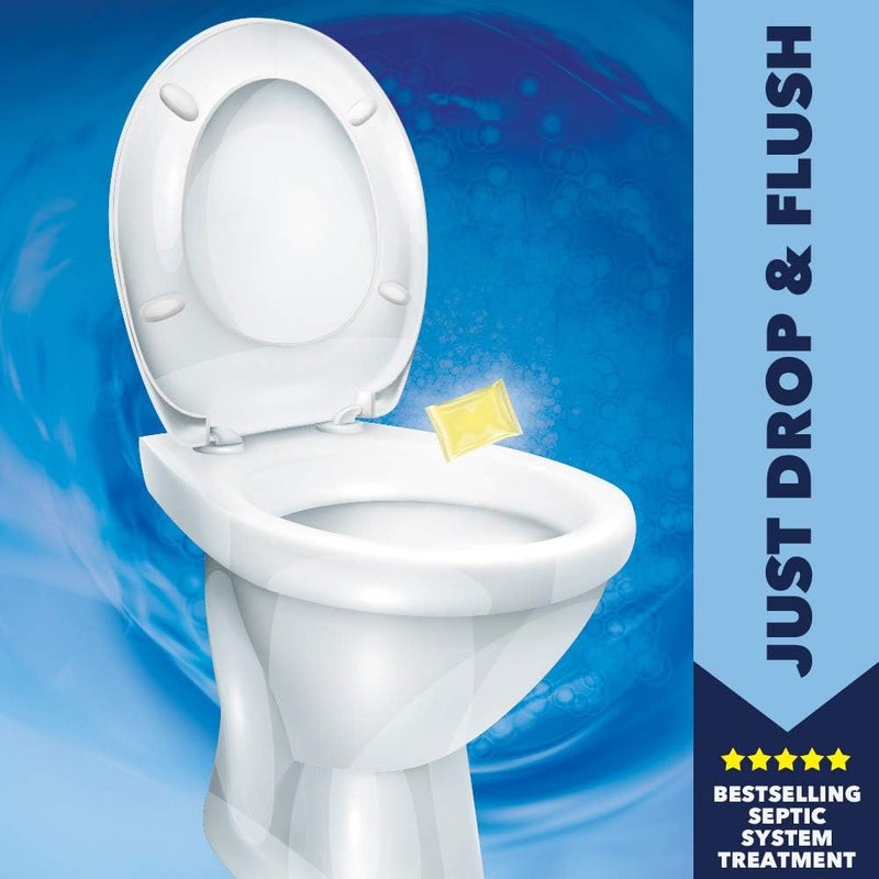 PROLAB One Flush Septic Tank Treatment Packets - 6 Month Supply of Dissolvable Septic Tank Treatment Packets - Use Septic Treatment Enzymes Packets Monthly to Prevent Expensive Septic System Backups, 6 Count - Image 3