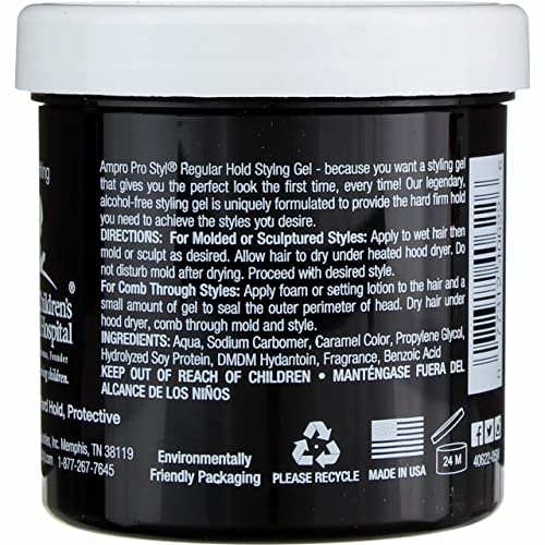 Ampro Pro Styl Clear Ice Protein Styling Gel, Ultra Hold 6 oz (Pack of 2) - Image 3
