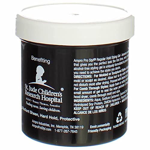 Ampro Pro Styl Clear Ice Protein Styling Gel, Ultra Hold 6 oz (Pack of 2) - Image 4