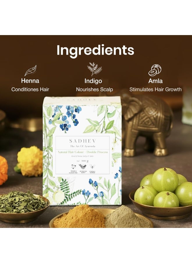 Sadhev Ayurvedic 100% Organic Plant-Based Natural Henna Powder For Hair 100 gm - Image 2