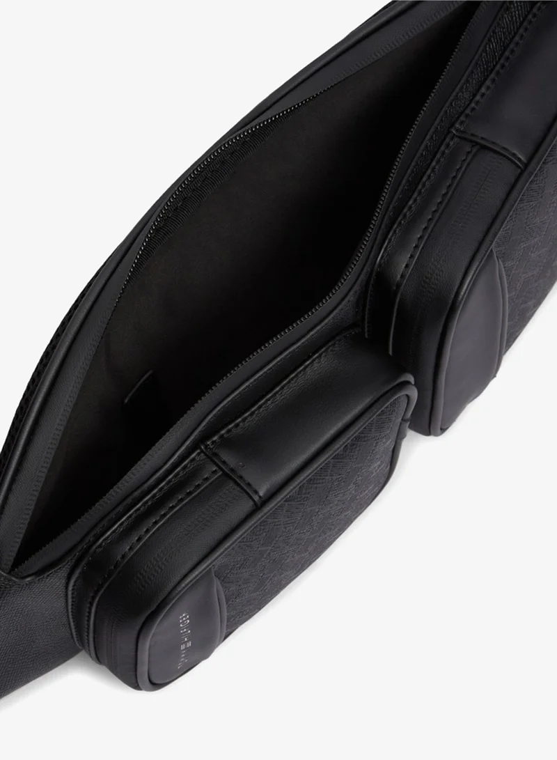 Tommy Hilfiger  Modern Textured Flag Sling Bag for Men | Best Price UAE