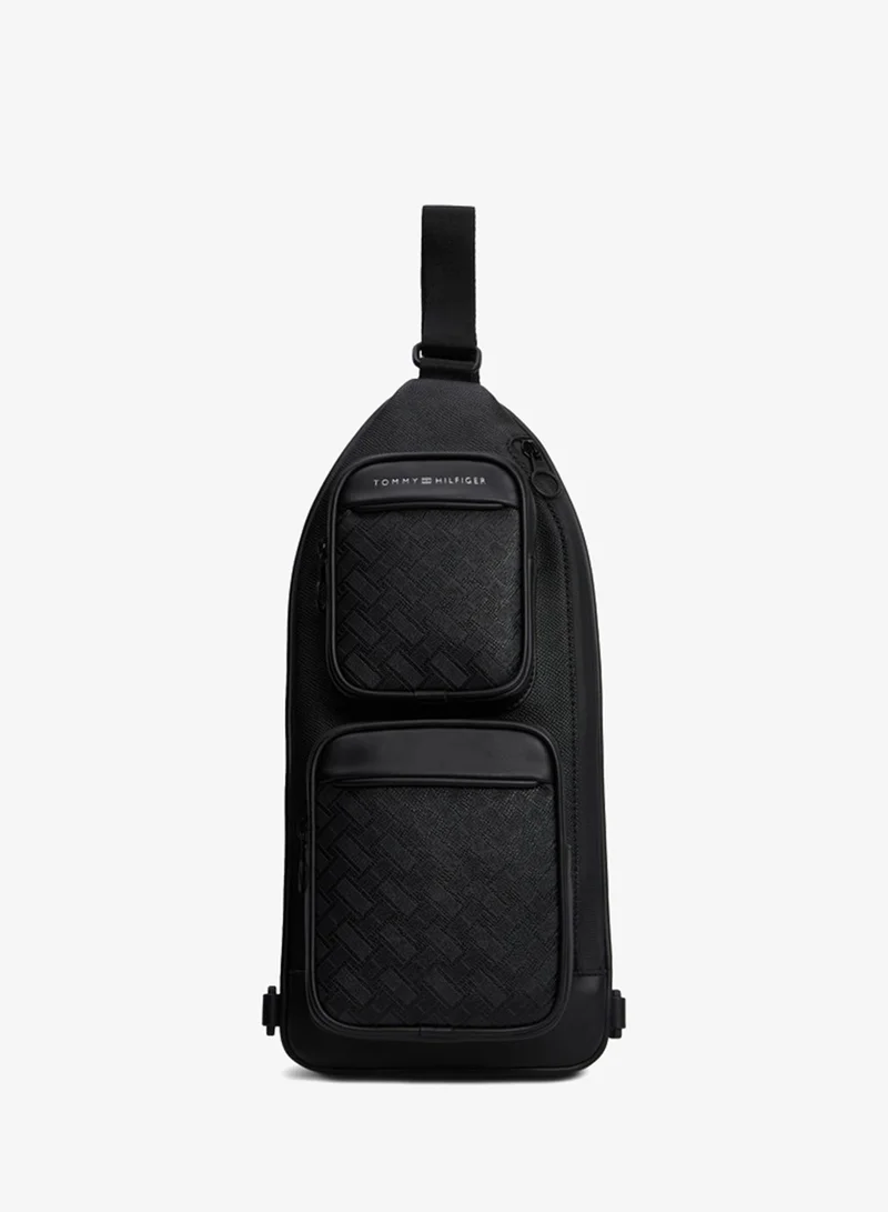 Modern Textured Flag Sling Bag